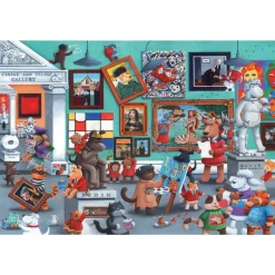 Cats and Dogs Art 260 Piece Jigsaw Puzzle