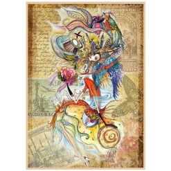 Circassian Girl Traveling the World 1500 Piece Jigsaw Puzzle