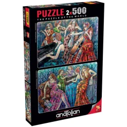 Colorful Notes 2 x 500  Piece Jigsaw Puzzle