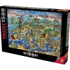 European World 1500 Piece Jigsaw Puzzle