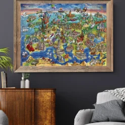 European World 1500 Piece Jigsaw Puzzle