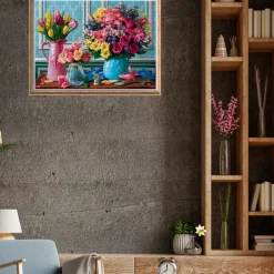 Flowers in Vases 1000 Piece Jigsaw Puzzle