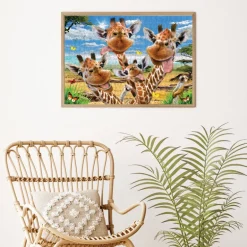 Giraffe Selfie 500 Piece Jigsaw Puzzle