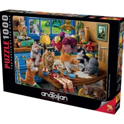 Kittens in the Kitchen 1 1000 Piece Jigsaw Puzzle
