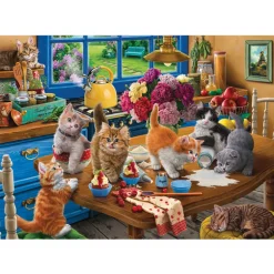 Kittens in the Kitchen 1 1000 Piece Jigsaw Puzzle