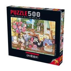 Kittens in the Kitchen 500 Piece Jigsaw Puzzle
