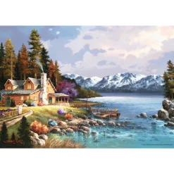 Mountain Cabin 500 Piece Jigsaw Puzzle