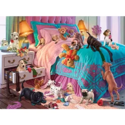 Naughty Puppies 1000 Piece Jigsaw Puzzle