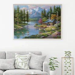 Resting Canoe 1500 Piece Jigsaw Puzzle
