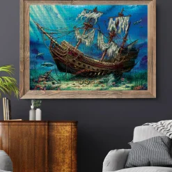 Shipwreck Sea 1500 Piece Jigsaw Puzzle