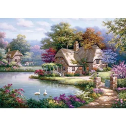 The Swan Cottage 1500 Piece Jigsaw Puzzle