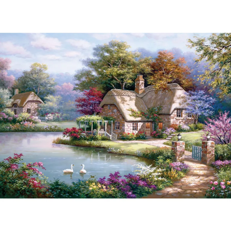 The Swan Cottage 1500 Piece Jigsaw Puzzle