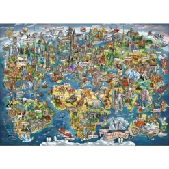 Wonderful World Map 3000 Piece Jigsaw Puzzle